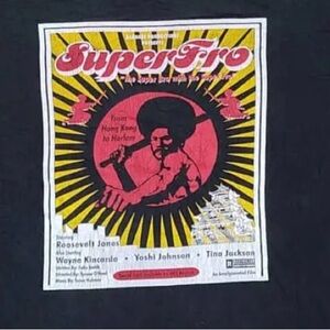 Vintage Work by Eaksak Jim Kelly SuperFro, T shirt black XL karate